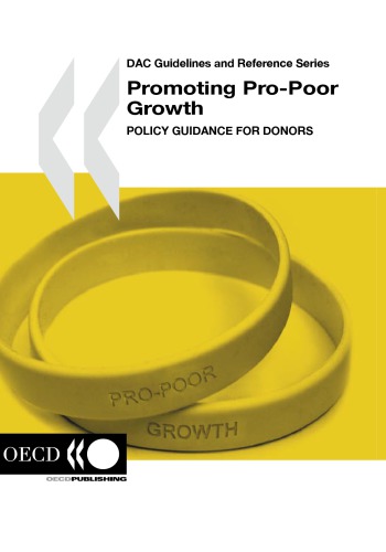 Promoting Propoor Growth Policy Guidance For Donors Oecd