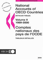 National Accounts Of Oecd Countries Vol Ii Detailed Tables 19892000 Oecd