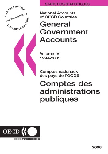 National Accounts Of Oecd Countries Volume Iv General Government Accounts 19942005 Coll