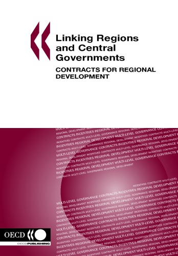 Linking Regions And Central Governments Contracts For Regional Development Oecd