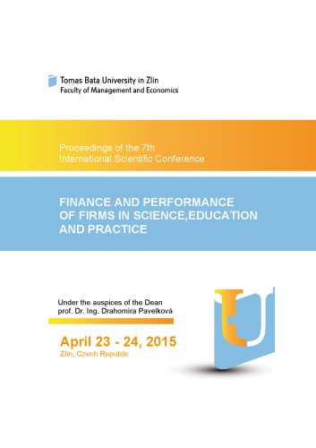 Proceedings Of The 7th International Scientific Conference Finance And Performance Of Firms In Science Education And Practice Various Authors