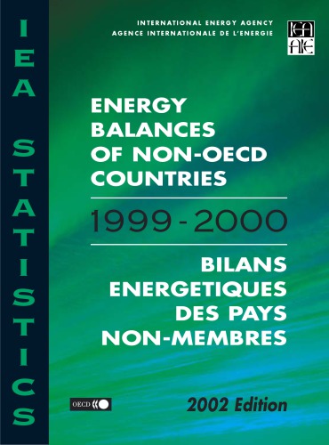 Energy Balances Of Nonoecd Countries 19992000 4th Edition Oecd