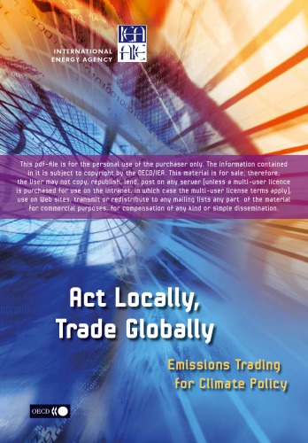 Act Locally Trade Globally Emissions Trading For Climate Policy Oecd
