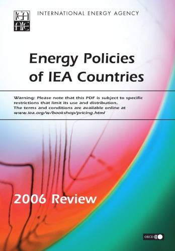 Energy Policies Of Iea Countries 2006 Review Oecd