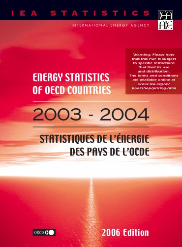 Energy Statistics Of Oecd Countries 20032004 Oecd