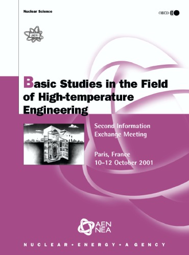 Basic Studies In The Field Of Hightemperature Engineering Oecd