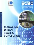 Managing Urban Traffic Congestion Oecd