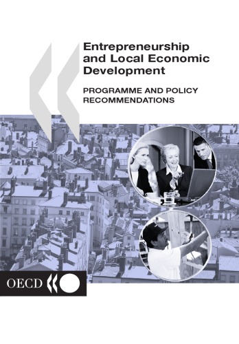 Entrepreneurship And Local Economic Development Programme And Policy Recommendations Oecd