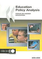 Education Policy Analysis 20042006 Focus On Higher Education Oecd