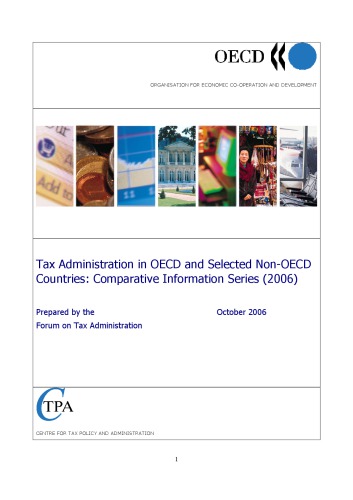 Tax Administration In Oecd And Selected Nonoecd Countries Comparative Information Series 2006 Oecd