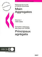 National Accounts Of Oecd Countries Volume I Main Aggregates 19942005 Oecd