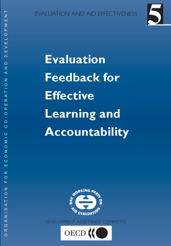 Evaluation And Aid Effectiveness No 5 Evaluation Feedback For Effective Learning And Accountability Oecd