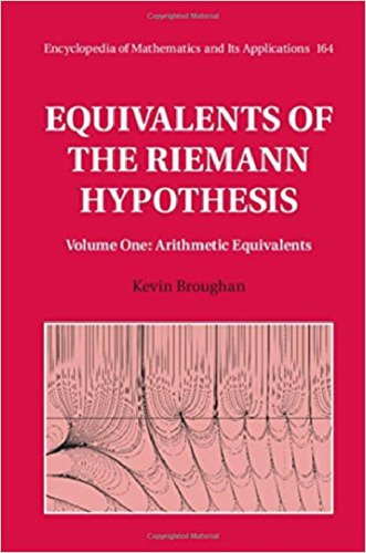 Equivalents Of The Riemann Hypothesis I Arithmetic Equivalents Kevin Broughan