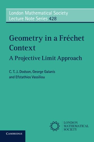 Geometry In A Frchet Context A Projective Limit Approach 1st Edition C T J Dodson