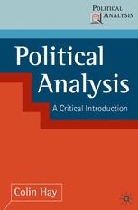 Political Analysis A Critical Introduction Colin Hay Auth