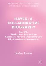 Hayek A Collaborative Biography Part Vii Market Free Play With An Audience Hayeks Encounters With Fifty Knowledge Communities 1st Edition Robert Leeson Auth