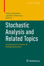 Stochastic Analysis And Related Topics A Festschrift In Honor Of Rodrigo Bauelos 1st Edition Fabrice Baudoin