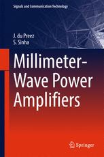 Millimeterwave Power Amplifiers 1st Edition Jaco Du Preez Saurabh Sinha
