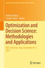 Optimization And Decision Science Methodologies And Applications Ods Sorrento Italy September 47 2017 1st Edition Antonio Sforza
