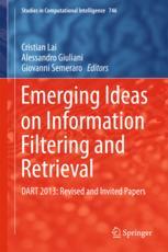 Emerging Ideas On Information Filtering And Retrieval Dart 2013 Revised And Invited Papers 1st Edition Cristian Lai