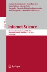 Internet Science 4th International Conference Insci 2017 Thessaloniki Greece November 2224 2017 Proceedings 1st Edition Ioannis Kompatsiaris Et Al Eds