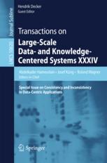Transactions On Largescale Data And Knowledgecentered Systems Xxxiv Special Issue On Consistency And Inconsistency In Datacentric Applications 1st Edition Abdelkader Hameurlain