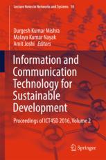 Information And Communication Technology For Sustainable Development Proceedings Of Ict4sd 2016 Volume 2 1st Edition Durgesh Kumar Mishra