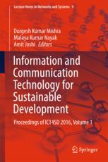 Information And Communication Technology For Sustainable Development Proceedings Of Ict4sd 2016 Volume 1 1st Edition Durgesh Kumar Mishra