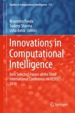 Innovations In Computational Intelligence Best Selected Papers Of The Third International Conference On Redset 2016 1st Edition Brajendra Panda