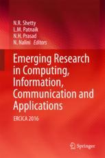Emerging Research In Computing Information Communication And Applications Ercica 2016 1st Edition N R Shetty