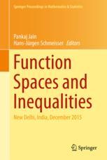 Function Spaces And Inequalities New Delhi India December 2015 1st Edition Pankaj Jain