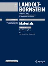 Landoltbrstein Group Viii Volume 2 Subvolume C Part 3 Materials Nonferrous Alloys Heavy Metals 1st Edition Marlene Spittel
