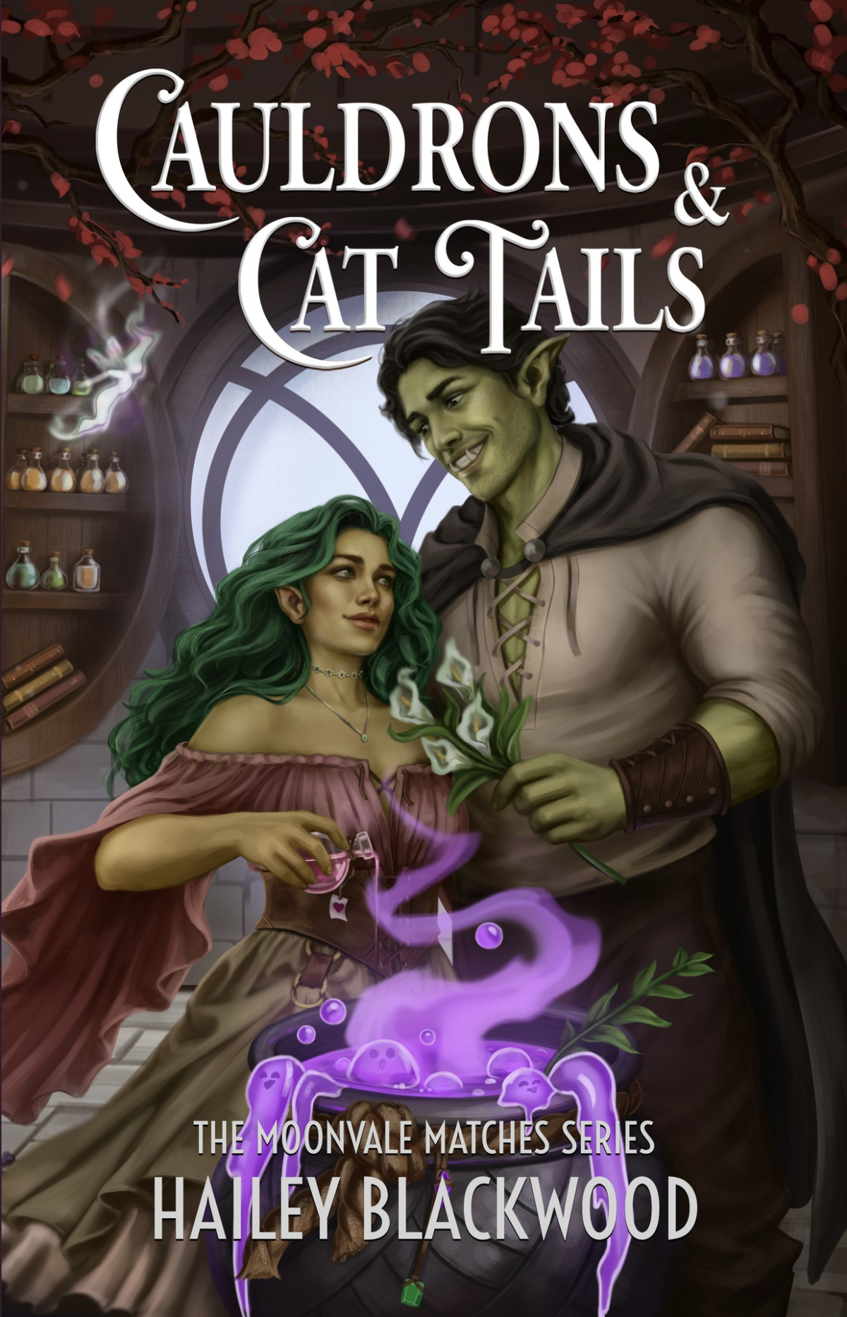Cauldrons And Cat Tails A Cozy Fantasy Romance Hailey Blackwood