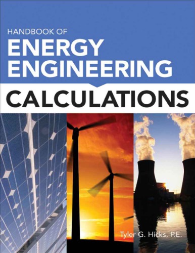 Handbook Of Energy Engineering Calculations 1st Tyler G Hicks