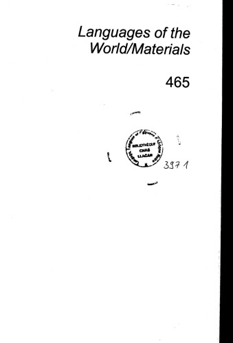 A Descriptive Grammar Of Kthemn Temne Sheikh Umarr Kamarah