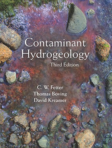 Contaminant Hydrogeology 3rd C W Fetter Thomas Boving David Kreamer