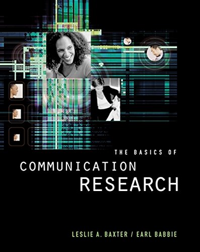 The Basics Of Communication Research With Infotrac 1st Edition Leslie A Baxter