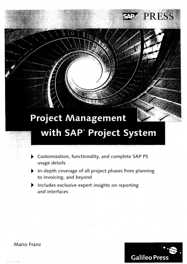 Project Management With Sap Project System 1st Edition Mario Franz