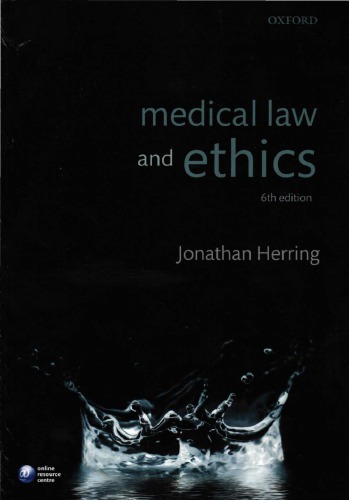 Medical Law And Ethics 6th Edition Jonathan Herring