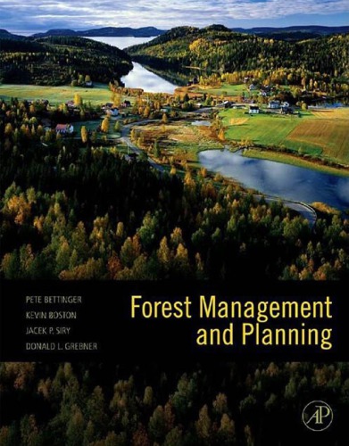 Forest Management And Planning 2nd Peter Bettinger Kevin Boston