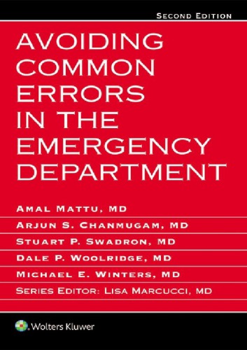 Avoiding Common Errors In The Emergency Department 2nd Edition Amal Mattu