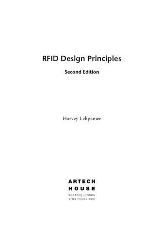 Rfid Design Principles 2nd Harvey Lehpamer