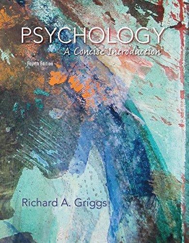 Psychology A Concise Introduction 4th Edition Richard A Griggs
