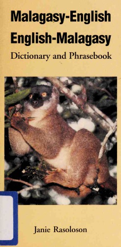 Malagasyenglish Englishmalagasy Dictionary And Phrasebook Janie Rasoloson