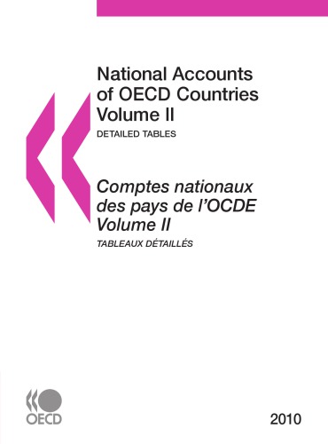 Set National Accounts Of Oecd Countries 2010 Volumes Iia And Iib Detailed Tables 2010 Oecd