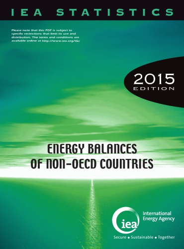 Energy Balances Of Nonoecd Countries 2015 Oecd