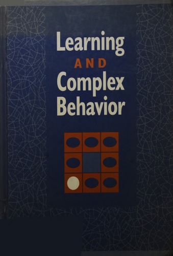 Learning And Complex Behavior John W Donahoe David C Palmer