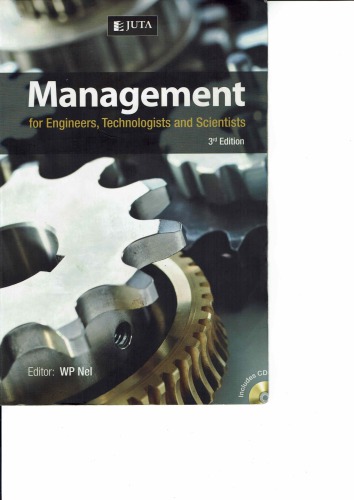 Management For Engineers Technologists And Scientists 3rd Coll
