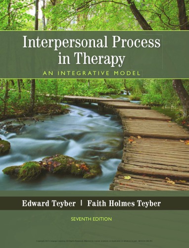 Interpersonal Process In Therapy An Integrative Model Edward Teyber