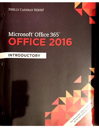 Microsoft Office 365 Office 2016 Introductory Steven M Freund